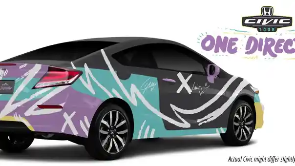 Foto - One Direction Bagikan Honda Civic Coupe EX-L Untuk Penggemar