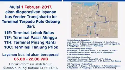Foto - Mulai Februari Transjakarta Buka 4 Trayek Baru Tujuan Terminal Pulogebang, Ini Rutenya