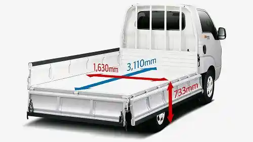 Foto - Membandingkan Luas Bak Isuzu Traga dan KIA Big Up