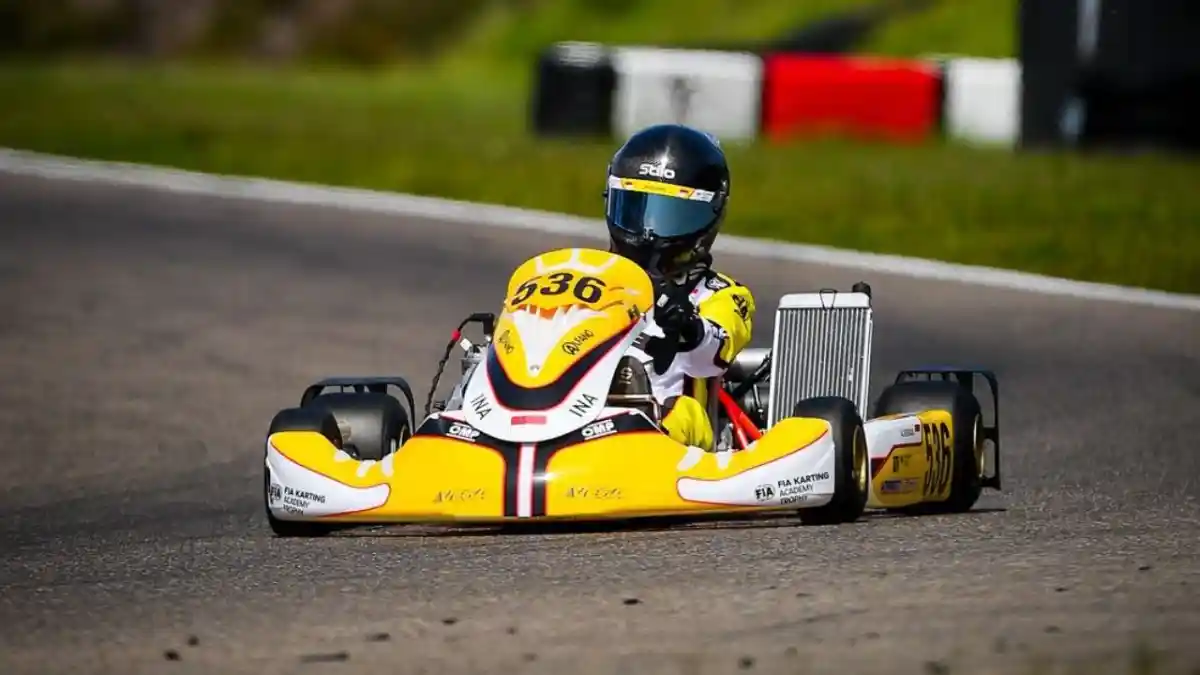 Berita - Altaf Ridwan Buktikan Talenta Indonesia di FIA Karting Academy Trophy Belgia 2026