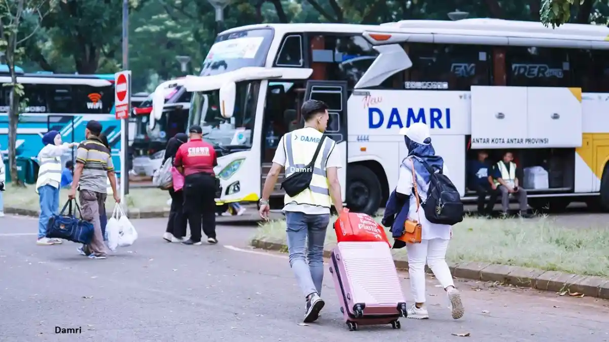 Foto - Tiket Arus Balik Damri AKAP Terjual 60 Ribu Bangku