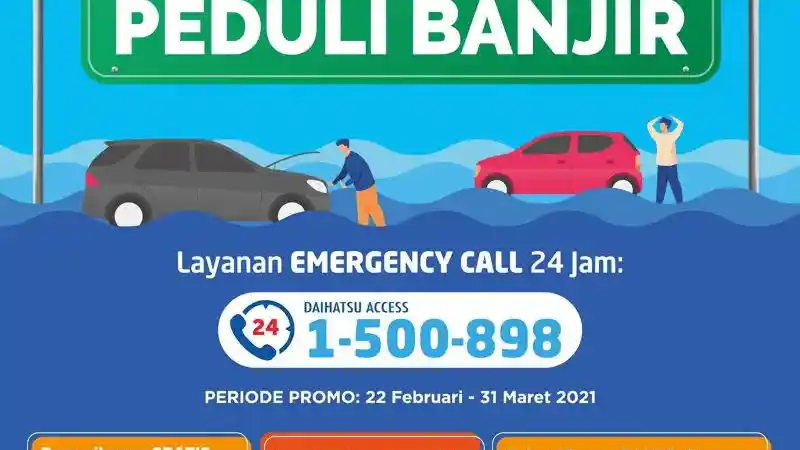 Foto - Pemilik Daihatsu Yang Terkena Banjir, Bisa Nikmati Program Pemeriksaan Gratis Ini