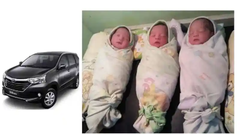 Berita - Dilahirkan di Toyota Avanza, Bayi Kembar 3 ini Diberi Nama "Avanza"