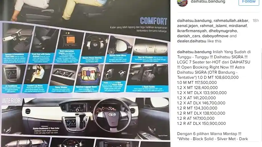 Foto - Brosur Resmi Daihatsu Sigra Tersebar, Harga Untuk Bandung Juga Ada