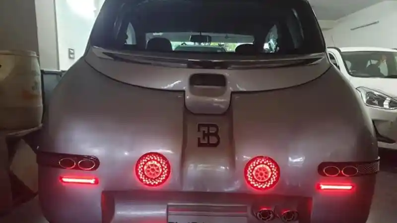 Foto - Nekat, Suzuki Celerio Disulap Menjadi Bugatti Veyron