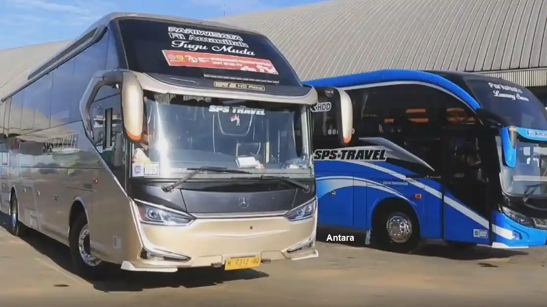 Foto - Inilah Jumlah Bus Parwis Untuk Tujuh Belasan Di IKN