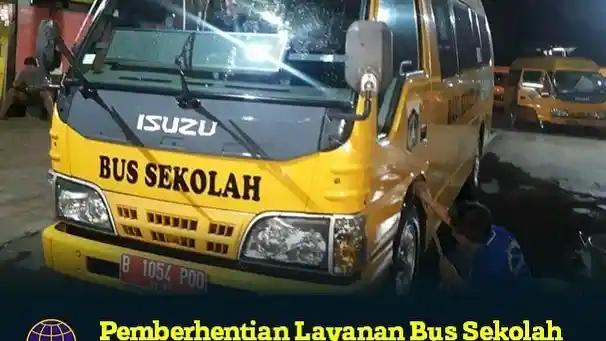 Foto - Imbas COVID-19, Bus Sekolah DKI Libur Dua Minggu. 