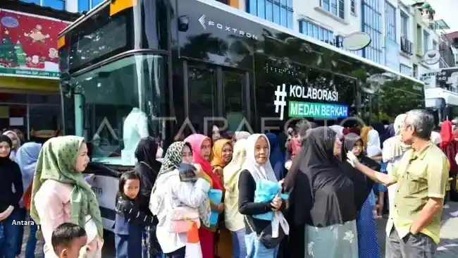 Foto - Pabrikan Taiwan Pasok Komponen Bus Listrik Mitsubishi Fuso