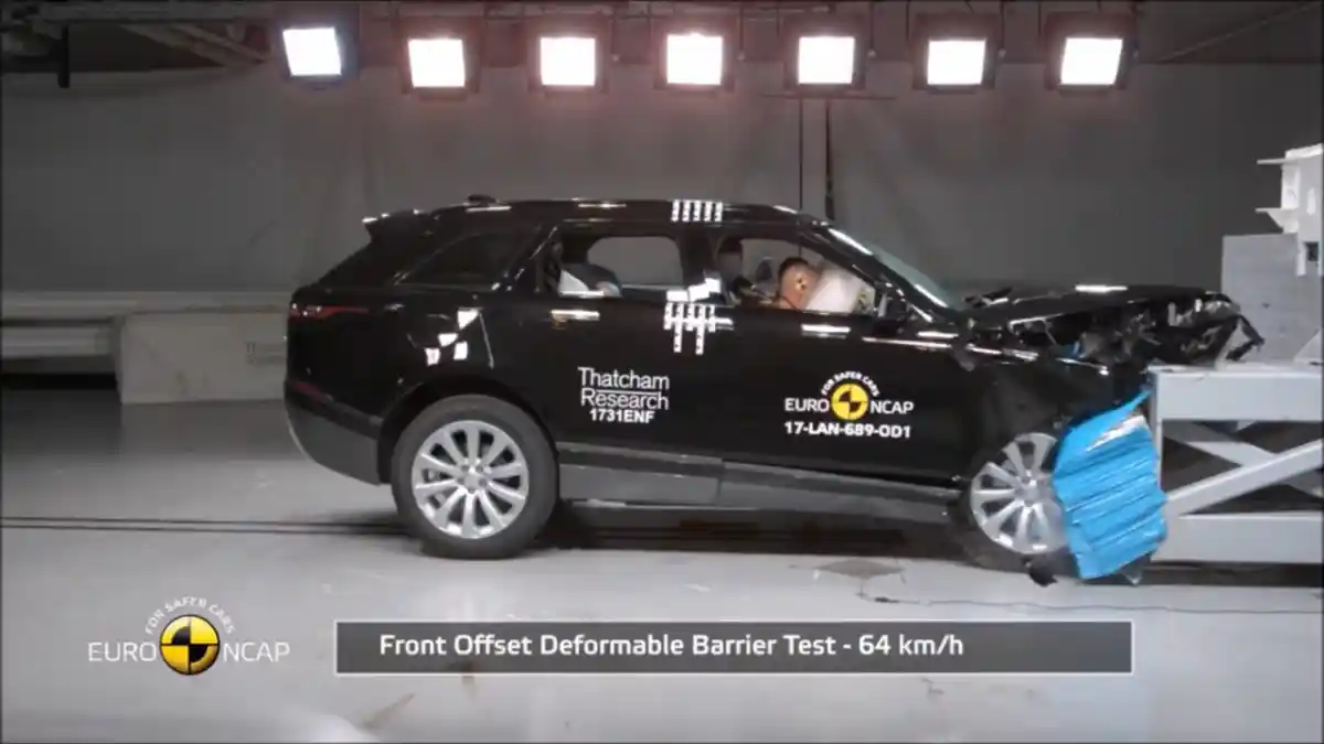 Crash Test - VIDEO: Crash Test Range Rover Velar (Euro NCAP)