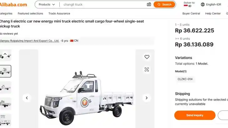 Foto - Chang li, Pikap ‘Terkecil’ Di Dunia Sudah Mengaspal Di Indonesia