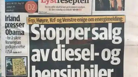 Foto - Tahun 2025 Norwegia Melarang Kehadiran Mobil Bensin dan Diesel