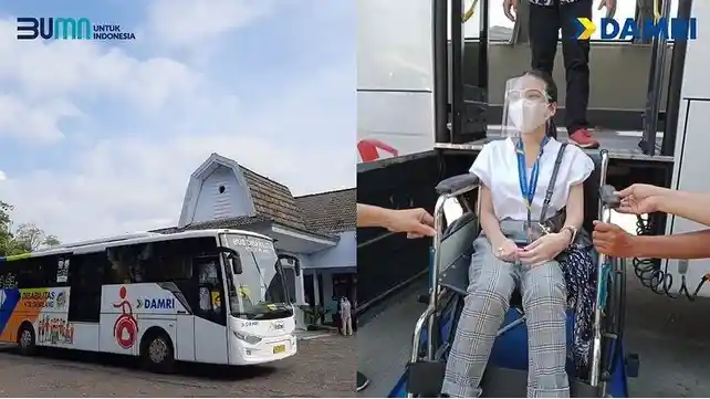 Bus - Damri Resmi Operasikan Bus Ramah Disabilitas