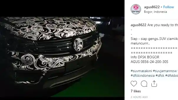 Foto - SUV Baru DFSK Kembali Terlacak Tanda-tanda Kemunculannya