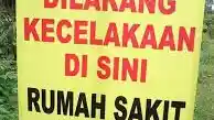 Foto - Lucu, Rambu Peringatan Unik Di Jalur Mudik
