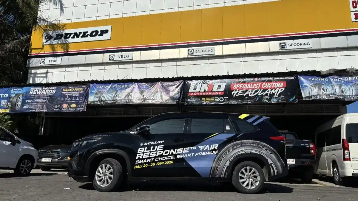 Foto - Begini Cara Dunlop Edukasi Ban Terbaru Blue Response TG Ke Masyarakat