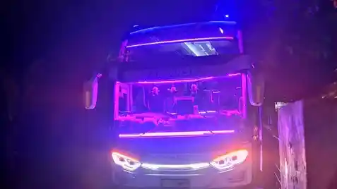 Foto - Begini Sosok Bus PO Sri Padma Kencana Sebelum Celaka, Sempat Beri Kenangan Baik