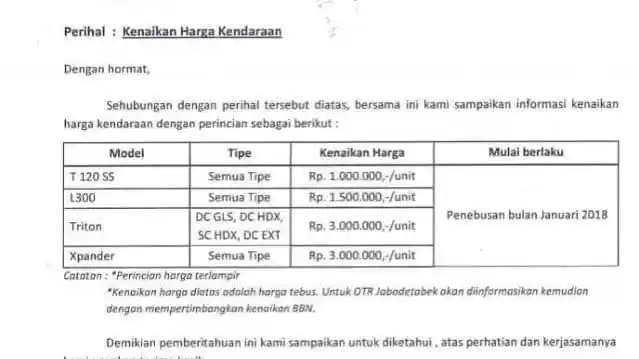 Foto - Harga Mitsubishi Xpander Akan Naik Per-Januari 2018?