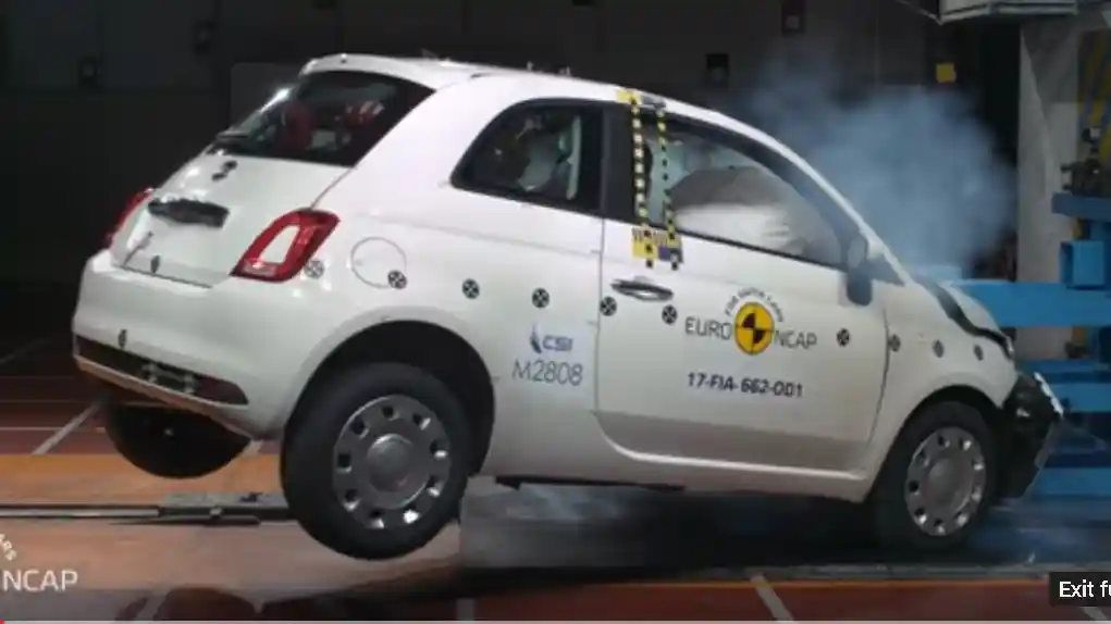 Foto - VIDEO: Crash Test Fiat 500 2017 (EURO NCAP)