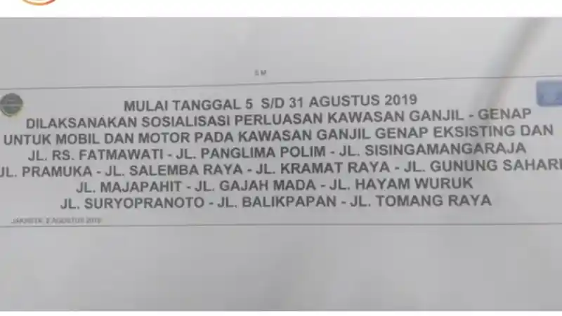 Foto - Zona Ganjil-Genap di Jakarta Akan Diperluas?