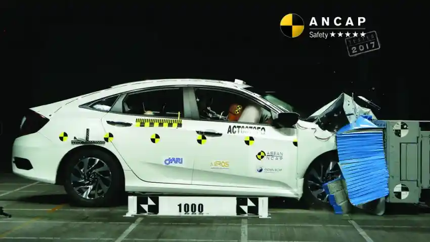 Crash Test - VIDEO: Crash Test Honda Civic Turbo Sedan (ANCAP)