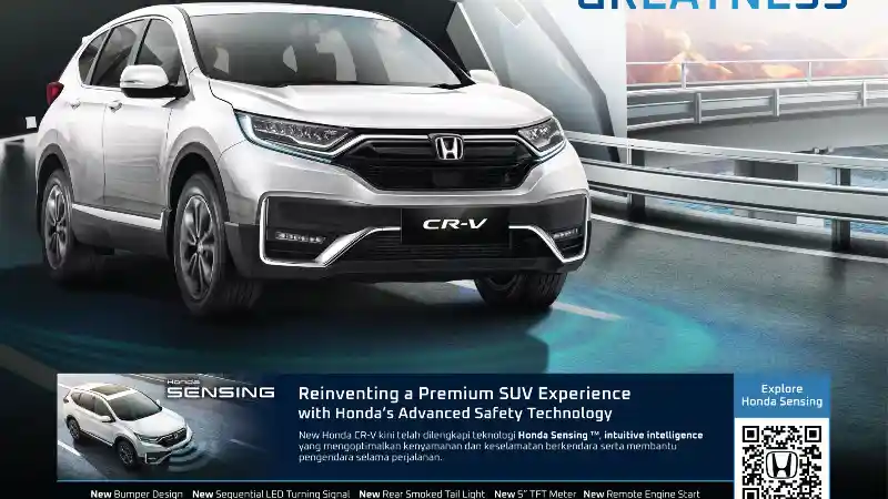 Foto - Honda CR-V Baru Kini Dilengkapi Honda Sensing, Apa Itu?
