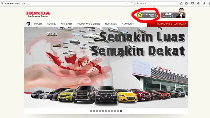 Berita - Pemesan Honda Kini Bisa Cek Mobilnya Via Fitur 'My Booking Status'