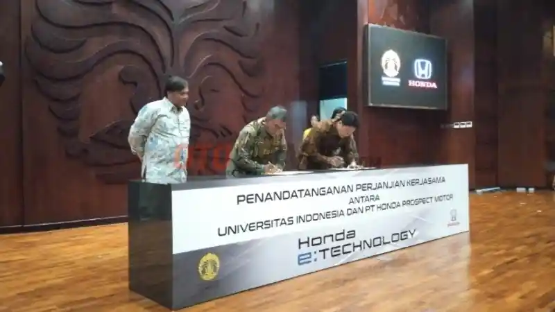 Foto - Mendukung Ekosistem Ramah Lingkungan, Honda Jalin Kerja Sama dengan Universitas Indonesia