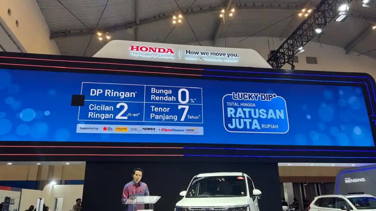 Foto - Honda Tawarkan Promo Agresif di GJAW 2025, DP Ringan hingga Bunga 0 Persen