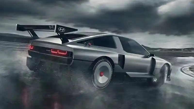 Foto - Hyundai N Vision 74, Mobil Hidrogen Dengan Sentuhan Nostalgia