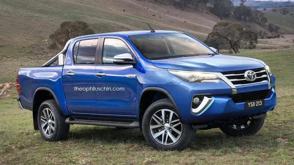 Foto - Bagaimana Jika Moncong Fortuner Baru Ditukar Hilux? Ternyata Keren!
