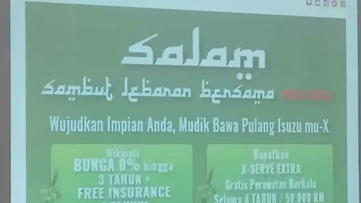 Foto - Ingin Beli MU-X Untuk Mudik? Isuzu Siap Beri Keringanan 