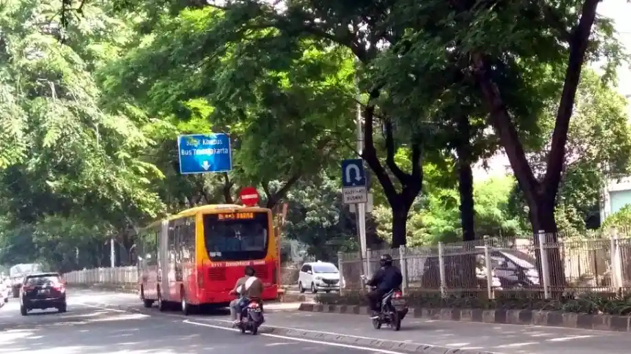 Bus - Putar Balik di Jalur Transjakarta, Tak Perlu Buru-Buru