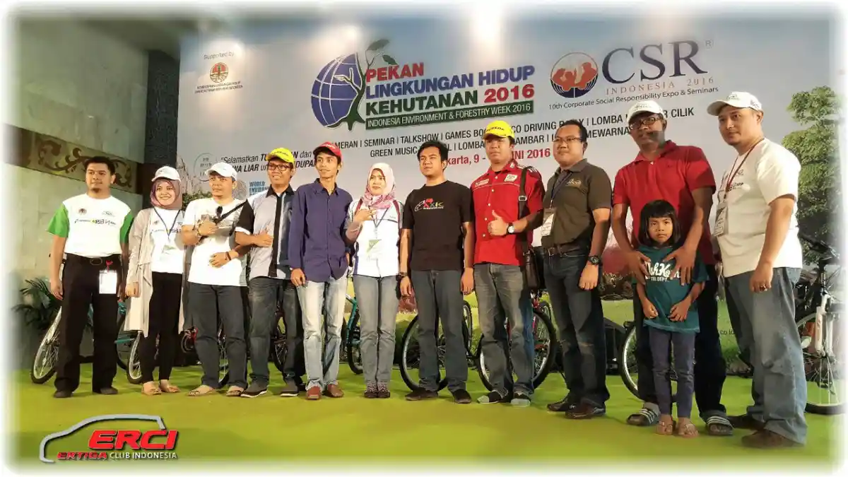 Foto - Ertiga Club Indonesia Bawa Suzuki Ertiga Jadi Mobil Teririt Versi Kementerian Lingkungan Hidup