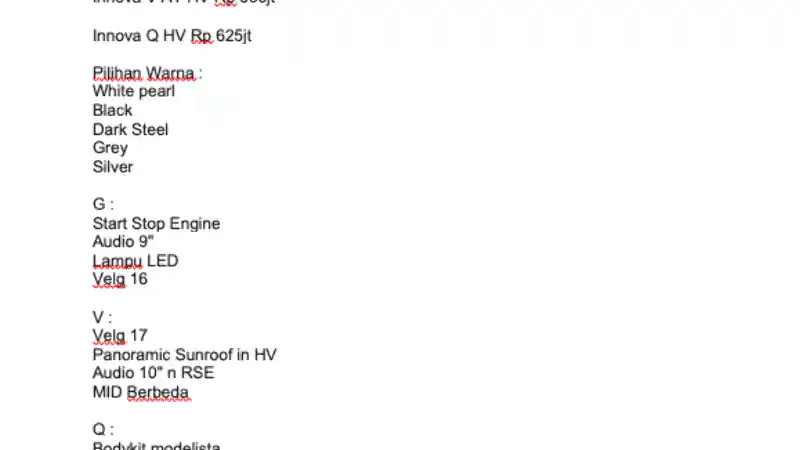 Foto - Innova Zenix, Ada Panoramic Sunroof dan Termahalnya Rp 625 Juta