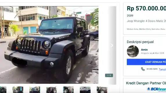 Used Car - Jimny Bekas Tembus RP 500 Juta. Jeep Wrangler Bisa Jadi Pilihan