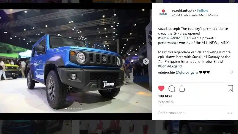 Foto - Suzuki Jimny Model Baru Akan Dijual RP 300 Jutaan di Filipina?