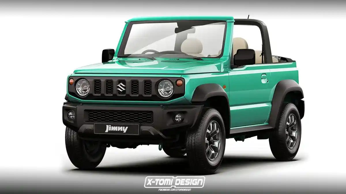 Foto - Suzuki Jimny Model Baru Varian Tanpa Atap Mungkin Seperti Ini