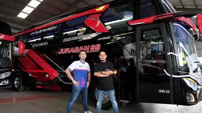Bus - PO Juragan 99 Siapkan Bus Untuk Klub Bola Rans Cilegon FC