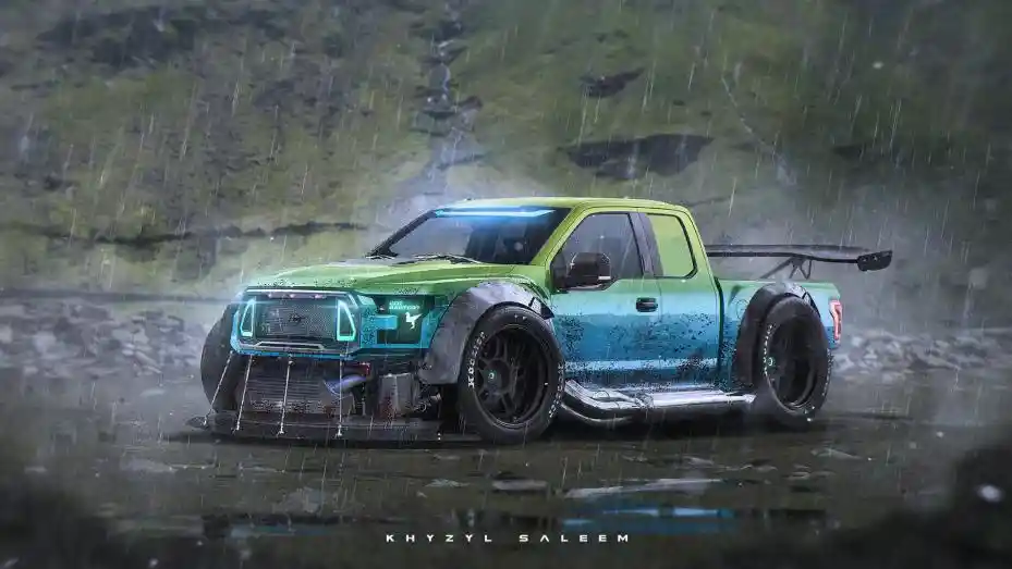 Foto - Unik! Mobil-Mobil Ternama Dimodif Ala CyberPunk 