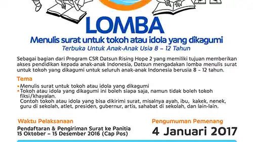 Berita - Tak Melulu Jualan Mobil, Datsun Adakan Lomba Menulis Surat Bagi Anak-Anak