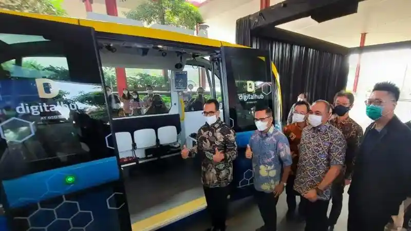 Foto - Mobil Listrik Otonom BSD Akan Dilibatkan KTT G20
