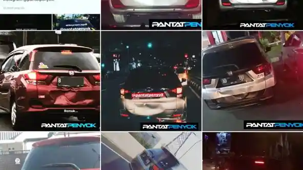 Foto - Viral! Terkumpul Foto Honda Mobilio Penyok Bagian Belakang di Akun Instagram ini 