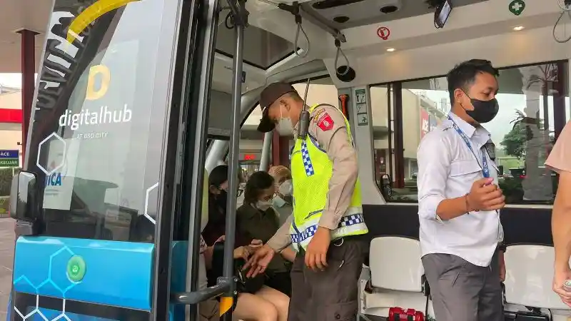 Foto - Mobil Otonom di QBig BSD Diimpor Dari Prancis, Ini Keunggulannya