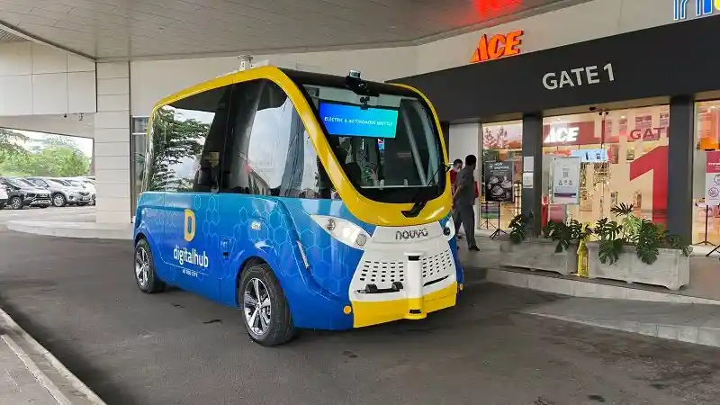 Foto - Mobil Otonom di QBig BSD Diimpor Dari Prancis, Ini Keunggulannya