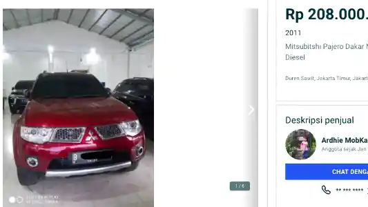 Foto - Berburu Pajero Sport Bekas Modal RP 200 Jutaan