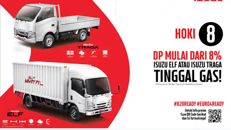Foto - Isuzu Traga dan Elf Bisa Dimiliki Dengan Uang Muka Ringan