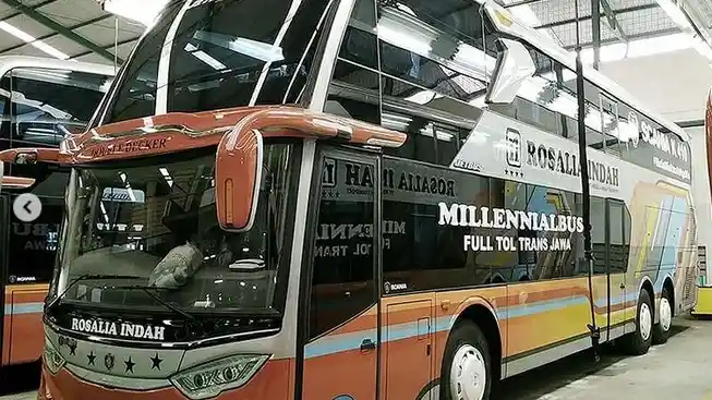 Bus - Bus Tingkat Anyar PO Rosalia Indah, Mulai Pakai Livery Baru