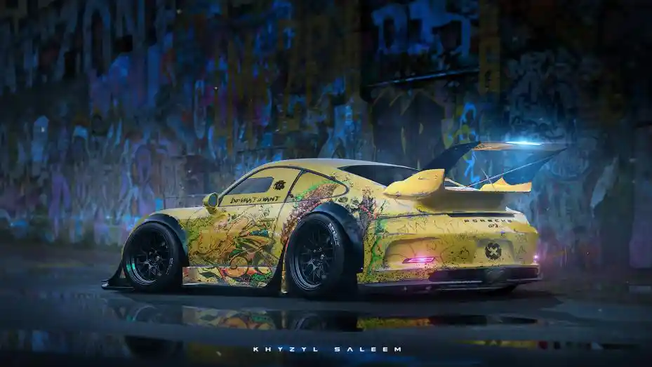 Foto - Unik! Mobil-Mobil Ternama Dimodif Ala CyberPunk 