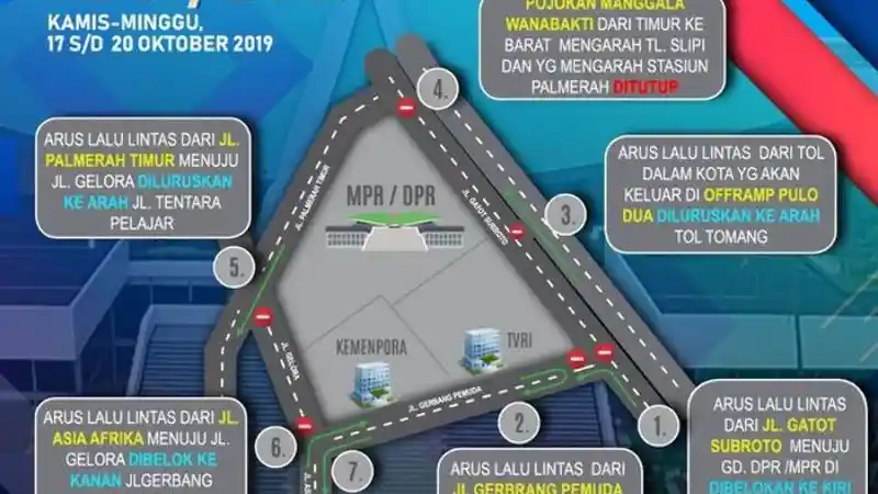 Foto - Harap Diperhatikan Rekayasa Lalu Lintas Jelang Pelantikan 