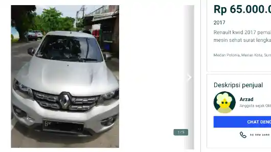 Foto - Pasaran Renault Kwid Bekas Mulai Dari Rp 65 Jutaan